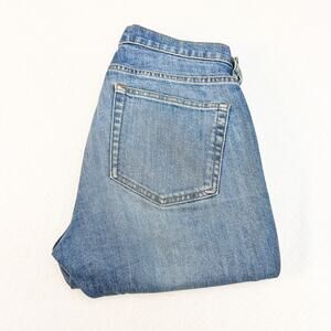 Everlane Mid Rise Medium Wash Cropped Denim Jeans Size 27 Ankle